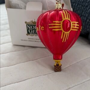 Kurt Adler Red and Gold Hot Air Balloon Ornament